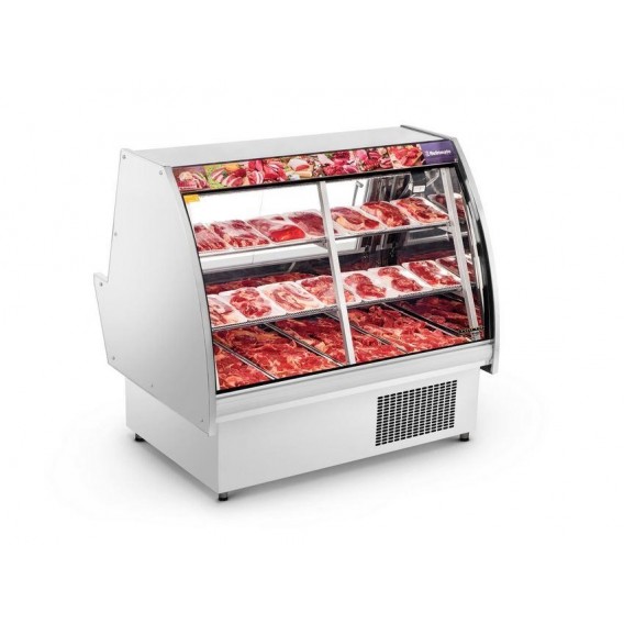 EXPOSITOR ACOUGUE NEW EXTRA**2 PRATELEIRAS EANEP2500 MED REFRIMATE
